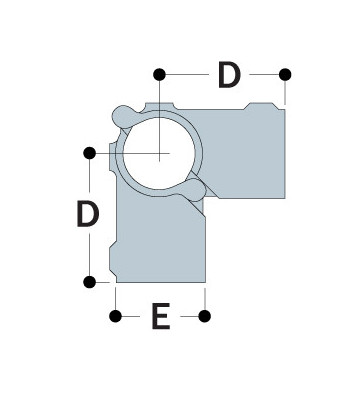 Conexiones en cruz dividida A26-8 - 48.3 mm A26-8 Kee Klamp® - Kee Safety