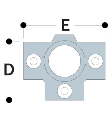 Conexiones en cruz de tres salidas 35-4 - 21.3 mm 35-4 Kee Klamp® - Kee Safety