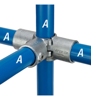 Conexiones en cruz dividida de tres salidas A35-8 - 48.3 mm A35-8 Kee Klamp® - Kee Safety