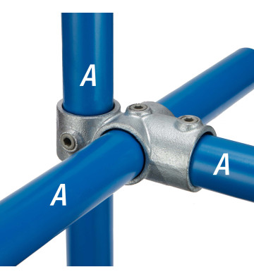 Conexión en T de una salida con accesorio de derivación 46-7 - 42.4 mm 46-7 Kee Klamp® - Kee Safety