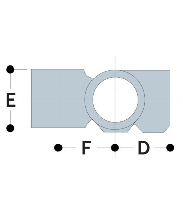 Conexión en T de una salida con accesorio de derivación 46-7 - 42.4 mm 46-7 Kee Klamp® - Kee Safety